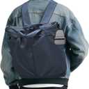 Backpack for Women & Men, Casual Lightweight Unisex Backpack with Dual Padded Back & Anti-Theft Pocket (navy blue)