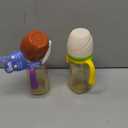 Piifur Sippy Cups for Toddlers 1-3 No Spill Straw with Handle Water Bottle 2 Pack 10 Ounce Green&Beige