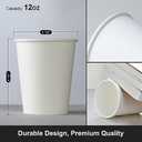 AOZITA 1200 Pack 12 oz Disposable Paper Coffee Cups, White Paper Hot/Cold Beverage Drinking Cup for Water, Juice, Coffee, Tea