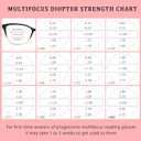 4 Pack Progressive Multifocus Reading Glasses for Women Men Blue Light Blocking Readers with Spring Hinge, 1.0 x