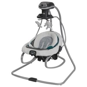 Graco DuetSoothe 2-in-1 Portable Baby Swing & Rocker, Sapphire