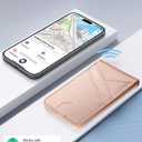 TopMade for MagSafe Wallet, Works with Apple Find My, Magnetic Wallet for iPhone 17/16/15/14/13/12 Series, for iPhone Wallet Stand with Finder Tracker, 6 Card Holder, RFID Blocking, Slim, Gold