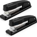 Swingline Commercial Stapler, 20 Sheet Capacity, Jam Free, Metal, 2 Pack, Black (44401AZ)