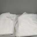 ABCHOME Sheer White Curtains 84 Inches Long Window 2 Panels Sheer Curtains 15 Colors Clear White Beige Grey Purple Pink Size 63 72 95 108 145 Long Inch Bedroom Children Living Room Yard