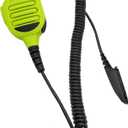 IP65 Waterproof Hand Mic Shoulder Speaker Mic for Motorola ht1250 ht 1250 ht750 wave ptx gp328 gp338 pr860 HT1250LS, HT1550, HT1550XLS Walkie-talkie Radio Mic (Green)