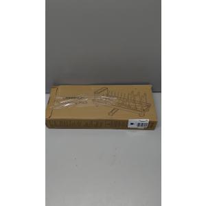 Small Dish Drying Rack, Compact Dish Rack for Kitchen Counter, Stainless Steel Dish Drainer, Space Saving Plate Rack, Dish Strainer with Cutlery Holder