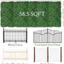 Artificial Ivy Privacy Fence Screen: 60"x 140" (58.5 SQFT) 4-Layer Leaf UV-Anti Faux Greenery Boxwood Backdrop Ivy Vine Leaf Panels for Outdoor, Indoor, Garden, Backyard and Decor