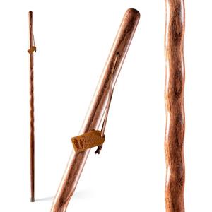 Brazos Handcrafted Wood Walking Stick, Twisted Oak, Backpacker Style Handle, for Men & Women, Made in The USA, 58 Inch