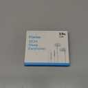 Sleep Headphones, Soft Earphones Wired for Sleeping, Sleep Earpbuds for Side Sleeping, in-Ear Headphones with Mic and Volume Control, Noise-Isolating, Travel, Relaxation (White) (10.8*9*2cm)