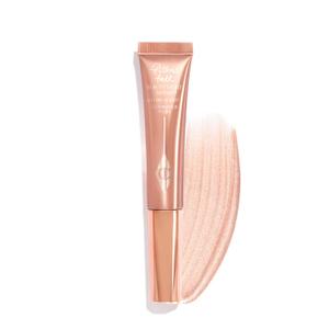Charlotte Tilbury Beauty Light Wand Liquid Highlighter Makeup - Soft-Focus Highlighter & Blush for Cheeks - Pearlescent, Weightless Radiant Finish (Pillow Talk Light/Medium - Soft Rose Gold)