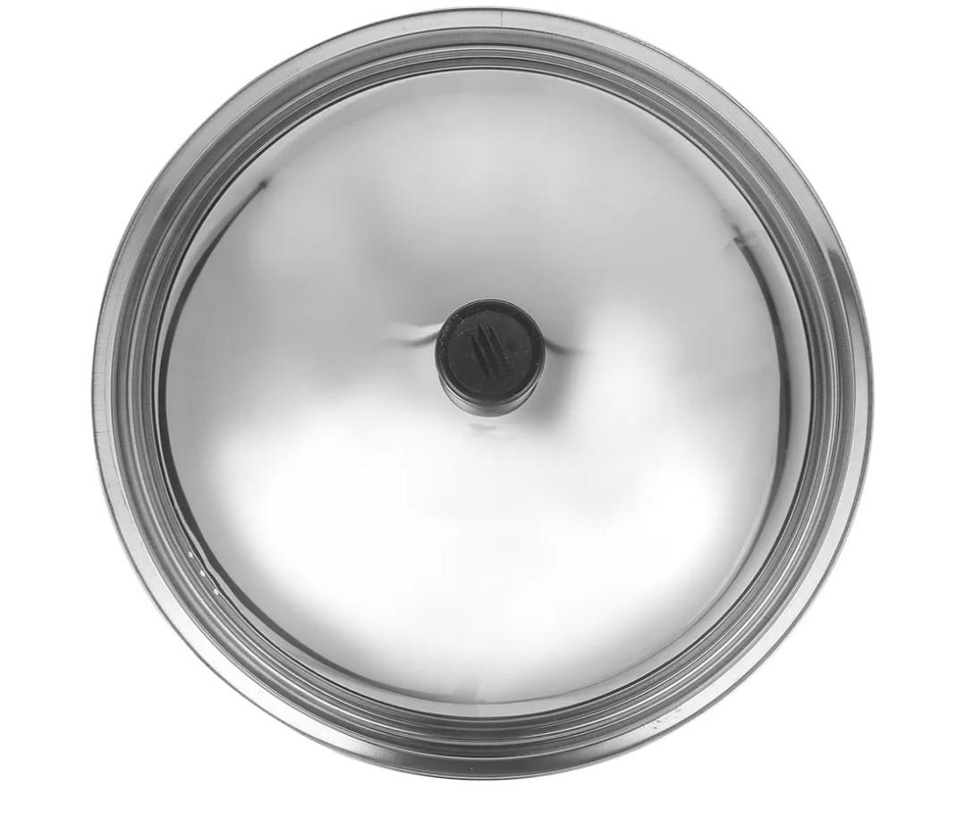 Stainless Steel Pot Cover Scald Lid for Cooking Multi-use Protector for Frying Pan Wok and Hot Pot Retains Steam and Keeps Food Warm, 9"