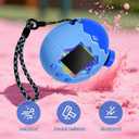 2 x ANKHOH Case for Tamagotchi Paradise, Soft Silicone Protective Cover & Skin with Detachable Lanyard for Virtual Electronic Pet , Anti-Scratch Holder for Travel and Everyday Carry, Blue