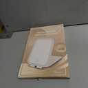 Travel Makeup Mirror, Portable Mirror with 3 Adjustable Light Settings, USB-Rechargeable Vanity Mirror with LightsGift for Women and Girls (White)