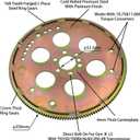 RANSOTO LS V8 Flexplate Heavy Duty Compatible with 1997-2007 GM Gen III LS1,LS2, LS6, 4.8L, 5.3L 6.0L adapt to TH350, TH400, 700R4, 200-4R, 4L60 LS Flywheel