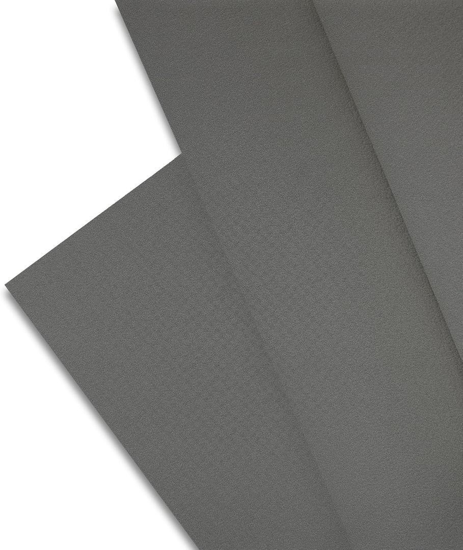 Majestic Giftware PVC Faux Leather Fabric 7 Yard (CFE6-54X252)| Gray Synthetic Vinyl Faux Leather Sheets by The Yard for DIY Crafts, Upholstery | Waterproof & Easy to Clean - 54" X 252" (E6-gray)