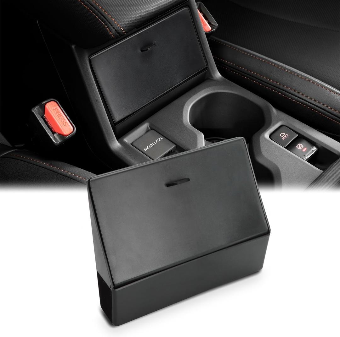 MARCHFA Center Console Organizer Tray Compatible for 2025 Subaru Forester Accessories Armrest Storage Box Insert Hidden Storage Box Not for 2026 Forester