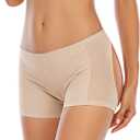 Dulchany Women Butt Lifter Shapewear Body Shaper Hip Enhancer Control Panties Seamless Butt Lifter Boy Shorts (Beige, XL)