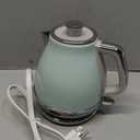 Evoloop Electric Tea Kettle, 1500W /1.0L Hot Water Boiler Heater Pot, Retro Small Electric Kettle, 100% Stainless Steel BPA Free Electric Teapot, Auto Shut-Off & Boil-Dry Protection