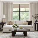 Oatmeal Taupe Linen Sheer Curtains 96 Inches Long for Living Room 2 Panels Back Tab Pinch Pleated Drapes with Hooks Rings Light Filtering Burlap Farmhouse Ceiling Custom Made Memory Trained Curtain