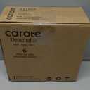 CAROTE 6pcs Pots and Pans Set Non Stick, Cookware Sets, Kitchen Set, Oven/ Fridge Safe, Space Saving Pots Set, Nonstick Cooking Set with Versatile Detachable Handle, Induction RV Set, Jet Black