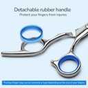 Hair Cutting Scissors, ULG Professional Hair Scissors 6.5 inch Right-Hand Razor Edge Barber Shears Salon Hair Cutting Shears Made of Japanese Stainless Steel, Hand Sharpened Blue