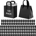 SAMORADREA 120 Pack Insulated Take Out Bags Bulk Thermal Insulation Take Away Bags for Cold/Hot Food for Travel Pizza Coffee Milk Catering Restaurant Picnic