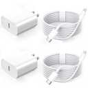 10FT Fast Charger iPhone,2Pack,Apple MFi Certified,USB C Phone Fast Charger Apple Charging Travel Plug Charger Block 10Foot Quick Cord Lightning Cable for iPhone 14/13/12/11 Pro Max/XR/XS/SE2022/iPad
