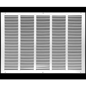 HVAC Premium 25"w X 20"h Steel Return Air Grilles - Sidewall and Ceiling - HVAC Duct Cover - White [Outer Dimensions: 26.75"w X 21.75"h]