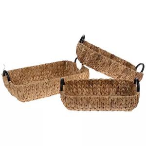 Baskets, Set of 3 for Home, Office, Dorm Room, Living Room, Bedroom, Bathroom, Nursery Storage and Organization (13x9/14x10/15x12inch)