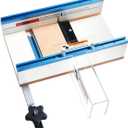 POWERTEC Table Saw Small Parts Crosscut Sled Kit w/Blade Guard, Aluminum Miter Bar, Miter Slot Stop & MDF Zero-Clearance Fence Support for Woodworking (71590)