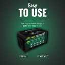 Battery Tender 5 Bank Multibank Charger - 20 AMP (4 AMPs Per Bank) - Selectable 12V / 6V - Smart and Switchable 12V Multi Battery Charger and Maintainer for Automotive and Marine - 021-0133-DL-WH