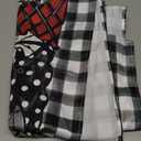 Horaldaily Christmas Tablecloth 6084 Inch Rectangular, Christmas Trees Buffalo Plaid Black Washable Table Cover for Party Picnic Dinner Decor (59.1" x 83.9" (Rectangular))