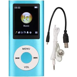 Tangxi MP3 Player/MP4 Player,MP4 Music Player with Earphones,Classic Digital 1.8 Inch LCD Screen,Support 64G Memory Card,8h Playtime,Random Play & Sleep Shutdown(Blue)