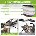 GUTINNEEN Heated Cat House Outdoor Cat House Insulated Large Weatherproof Feral Cat Shelter with Heated Pad, Insulated All-Round Thermal Liner, Chewproof Cable for 1-4 Cats (Winter-Ready)