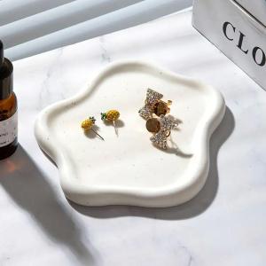 Room Decor Jewelry Tray, Ring Holder, Cloud Trinket Dish, Cloud Jewelry Tray, Ceramic Earring Necklace Dish Christmas Mothers Day Valentines for Women, Home Decor Small Jewelry Dish