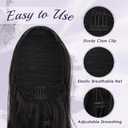 FESHFEN Drawstring Ponytail Extension, Natural Long Wavy Layered Synthetic Pony Tails Natural Black Hair Extensions Hairpieces for Women, 20 inch