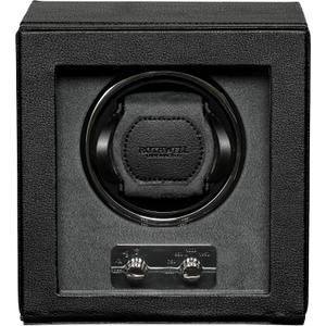 ROTHWELL Single Watch Winder for Automatic Watches with Quiet Motor with Multiple Speeds and Rotation Settings (Black/Grey)