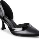 Kitten Heels for Women Closed Pointed Toe Women's Dress Shoes Comfortable Low Heels Party Wedding Work Pumps (11, Black)