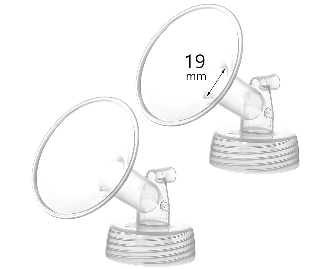 Momstouch 19mm Flange Compatible with Spectra S1 S2 9 Plus Synergy Gold Breastpump Replacement to Spectra Pump Parts and Flange; Not Original; Replaces Shield