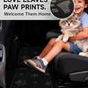 Cute Embroidered Dog Paw Car Floor Mats for Pet Lovers, Universal Fit All Weather Car Mats with Anti-Slip Nibbs Backing, Carpet Floor Mats for Cars, Trucks & Sedans, Full Set of 4 (Gray Paw)