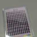 B&Q Fairy Lash Clusters - DIY Lash Extension at Home Beginner-Friendly Manga Lashes, 144pcs Eyelash Clusters with 0.3mm Invisible Band & Waterproof, Salon Look for Daily Work & Parties Fairy 8-18mm