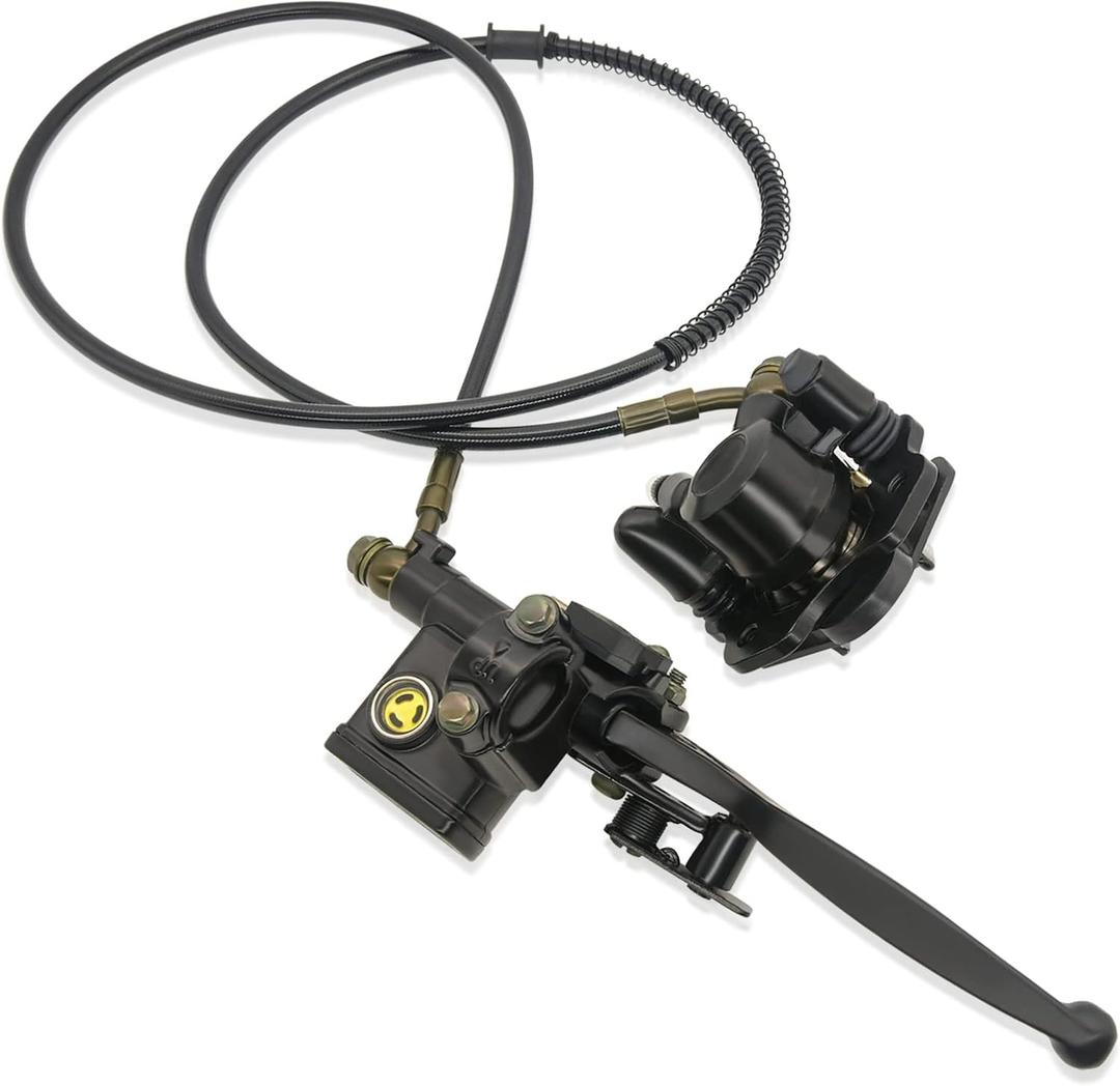 Hydraulic Brake Master Cylinder Caliper for Chinese Taotao Roketa Sunl 50cc 90cc 110ccc 125cc Go-Kart Dune Buggy Quad ATV Dirt Bike Mini Bike Hydraulic Disc Brake Kit