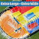 JAMBO Premium Triple Water Slide with 3 Bodyboards, 20Ft Heavy Duty Slip Splash and Slides-Advanced 3-Way Sprinkler System, Splash Pad Mat Backyard Summer Outdoor Water Toys n Long Slides for Kids