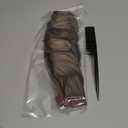 CJL HAIR 18" Long Ponytail Hair Extension Wrap Around Pony Tail Clip in Curly Wavy Synthetic Fake Hairpiece for Women Ash Medium Brown/Ash Blonde