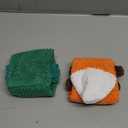 XIUGOAL Dog Toys for Aggressive Chewers, 2 Pack No Stuffing Interactive Dog Toys for Boredom and Teething, Squeaky Chew Toy for Small, Medium Breed to Keep Them Busy (Fox-Crocodile)