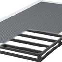 Twin XL Box Spring 3 Inch Low Profile Heavy Duty Metal Mattress Foundation with Fabric Cover,Easy Assembly,Non-Slip & Noise-Free