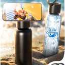 AINOPE Smart Water Bottle Beach Accessories with MagSafe Holder, Travel Sport Essential Gifts for Women Men, School Supplies Stainless Steel 24 oz Reusable Metal Insulated Bottle for Gym, 2 Pack