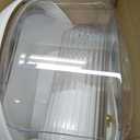 Makeup Organizers Countertop, Makeup organization for Vanity, Cosmetic Storage with Lid and Drawers, Skincare Display Cases with for Desktop, Bathroom (White)