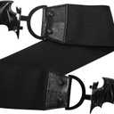 kreepsville 666 Elastic Waist Belt Bat Split Buckle Fastening (Black, XXL)