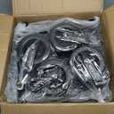 300L Large Collapsible Wagons Carts with Big All-Terrain Beach Wheels, Foldable Shopping Wagon Cart, Heavy Duty 480lbs Load, Folding Utility Cart for Groceries Garden Sport (Black)